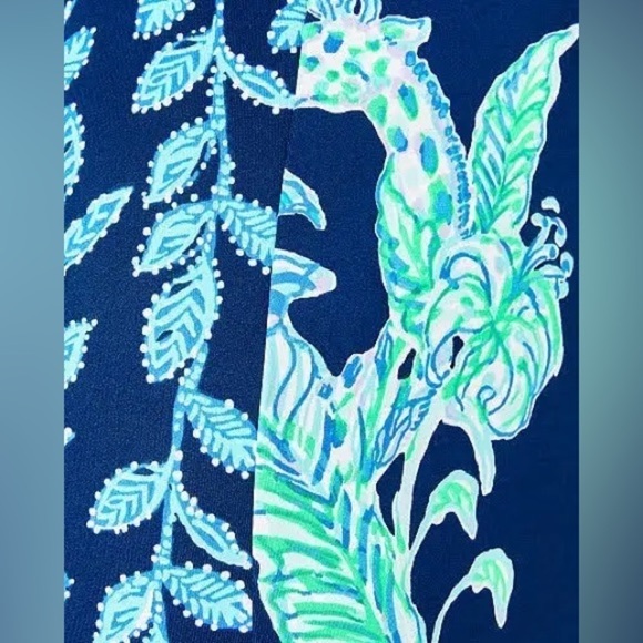 NWT Lily Pulitzer Lelicia Dress High Tide Navy Size 2 - Picture 6 of 16